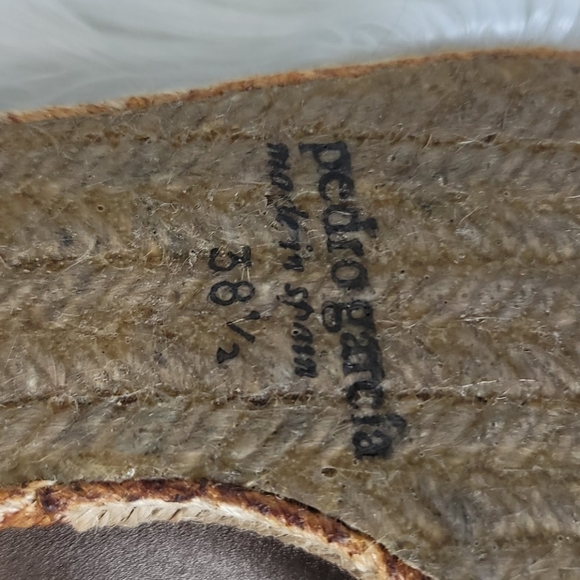 Pedro Garcia Ibiza satin espadrille flats sz 38.5 Excellent Cond - Picture 8 of 11